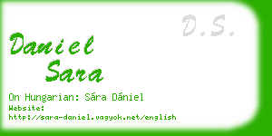 daniel sara business card